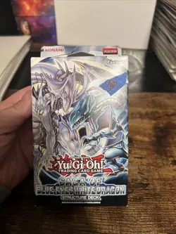 YuGiOh Saga of Blue-Eyes White Dragon Structure Deck Unlimited Edition Sealed - Image 1