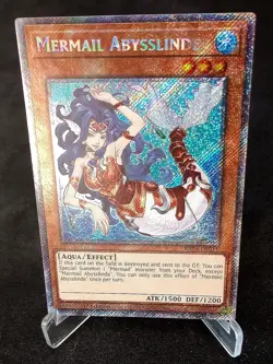 YuGiOh! Mermail Abysslinde RA04-EN011 Platinum Secret Rare - Near Mint/Mint - Image 1