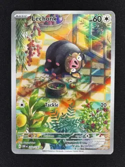 Lechonk Illustration Rare #209/197 Pokemon Obsidian Flames NM Near Mint English - Image 1