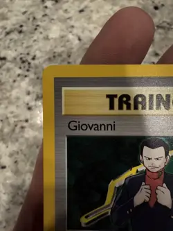 Giovanni 104/132 Rare Non-Holo Gym Challenge Set Pokemon Trainer Card NM - Image 2