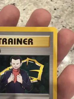 Giovanni 104/132 Rare Non-Holo Gym Challenge Set Pokemon Trainer Card NM - Image 3