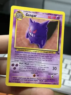Non-Holo Gengar 20/62 Fossil 1999 Rare WOTC Pokemon Card TCG - Image 4