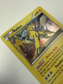 Pokemon Card Raikou 55/162 XY BreakThrough Cosmo Holo NM - Image 2