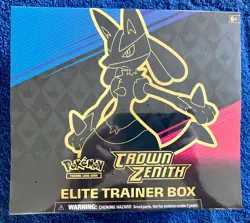 POKEMON TCG CROWN ZENITH ELITE TRAINER BOX ETB - NEW SEE PHOTOS! 820650851476 - Image 1