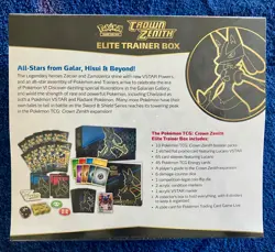 POKEMON TCG CROWN ZENITH ELITE TRAINER BOX ETB - NEW SEE PHOTOS! 820650851476 - Image 2