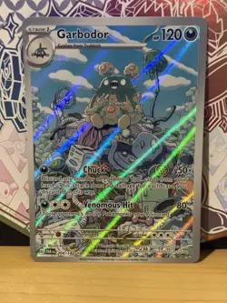 Pokemon TCG Illustration Rare Garbodor #204/182 Paradox Rift Near Mint Condition - Image 1