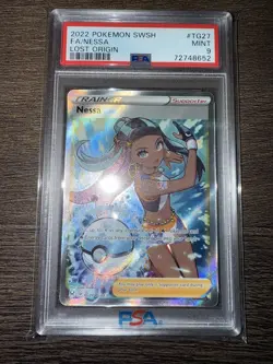Nessa TG27/TG30 SWSH Lost Origin Trainer Gallery Holo Pokemon 2022 PSA 9 MINT - Image 1