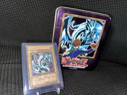 Yu-Gi-Oh 2002 Blue-Eyes White Dragon BPT Promo & Kaiba Tin Limited Edition LOB - Image 1
