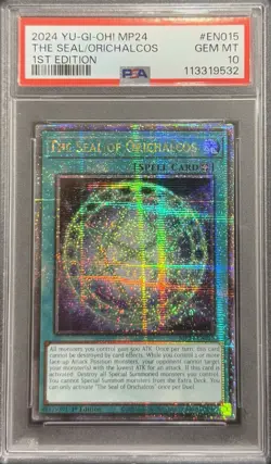 2024 PSA 10 YUGIOH MP24 QCR SECRET RARE THE SEAL OF ORICHALCOS 💎 - Image 1