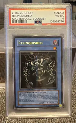 2004 Yu-Gi-Oh! Relinquished PSA 4 LIMITED EDITION SECRET RARE - Image 2
