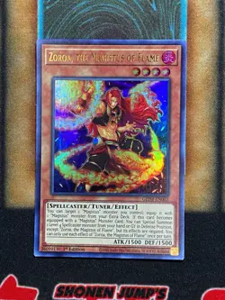 Yugioh Zorua, The Magistus Of Flame GEIM-EN002 Ultra Rare 1st Ed NM - Image 1
