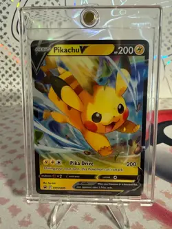 Pikachu V SWSH285 - Black Star Promo - Ultra Rare Holo Pokemon Card Near Mint - Image 1