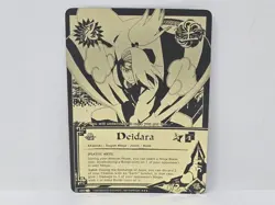 Naruto CCG 480 Deidara Super Rare Black & Gold Foil Card - Image 1