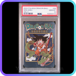 PSA 10 SEQ Dragon Ball Japanese Itajaga Card Son Goku / Bulma Vol.4 CR Set - Image 4