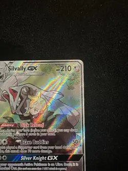 Pokemon TCG Silvally GX Cosmic Eclipse Holo Card 227/236 Full Art Pack Fresh - Image 3