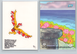 topps Pokemon The Movie 2000 Sticker Card #5 Moltres Error White Sticker - Image 1