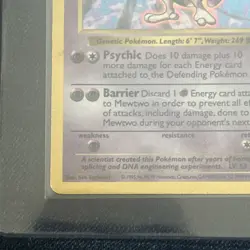 Pokemon Mewtwo TCG Rare Holo Card Shadowless, 10/102, Base Set 1999 - Image 2