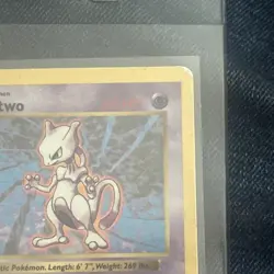Pokemon Mewtwo TCG Rare Holo Card Shadowless, 10/102, Base Set 1999 - Image 5