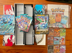 Over 2000 Pokemon Card Bulk + 9 Rare Singles + 3 Booster Packs + Other Extras - Image 1