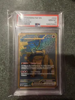Ting-Lu ex 244/091 SV: Paldean Fates Holo PSA 10 Pokemon Cards - Image 1