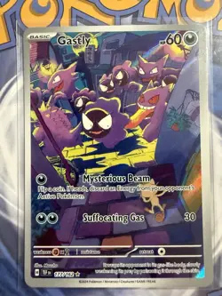 Pokemon TCG Gastly Illustration Rare IR Holo Card 177/162 Temporal Forces NM - Image 3
