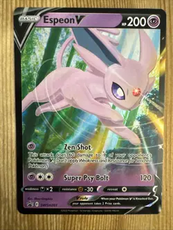 Espeon V SWSH201 SWSH: Sword & Shield Promo Cards Holo Pokemon NM - Image 1