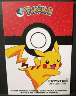 Pokemon TCG- Caterpie #010 - Crystal Card Collection - Holo 2024 - Image 2