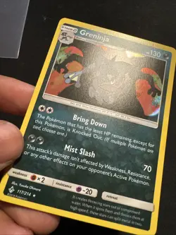 GRENINJA Unbroken Bonds Series POKEMON Holo 2019 Trading Card 117/214 - Image 3