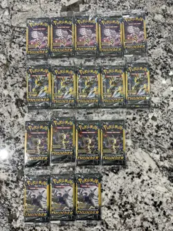 Pokemon Sun & Moon Lost Thunder 3 Card Mini Booster Packs Lot of 17 New Sealed - Image 4
