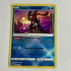 Pokemon Card - Radiant Greninja Astral Radiance 046/189 Radiant Rare SWSH Holo - Image 1
