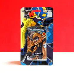 Mega Man NT Warrior Grave 10 Battle-Ready Cards Year 2004 Booster Pack Sealed - Image 1