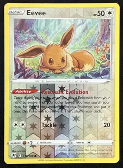 Eevee - 119/189 - Reverse Holo Astral Radiance Set - Pokemon Card - NM - Image 1