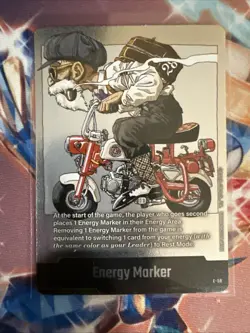 Master Roshi E-58 Silver Energy Marker Dragon Ball Manga Booster Card Fusion - Image 1