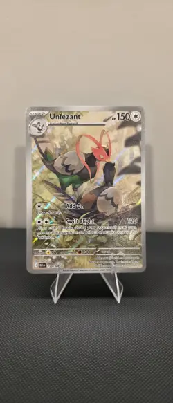 Unfezant 150/086 Pokemon TCG White Flare Black Bolt Illustration Rare Card - Image 1