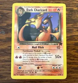 Dark Charizard 21/82 Pokemon Team Rocket Non Holo Rare WOTC Pokemon TCG Card - Image 1