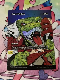 Beast Within (Borderless) Marvel Universe Eternal-Legal Foil - Image 1