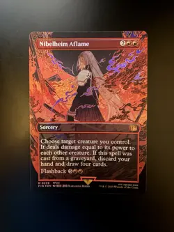 MTG Final Fantasy English Nibelheim Aflame Borderless 0339 Foil - Image 1