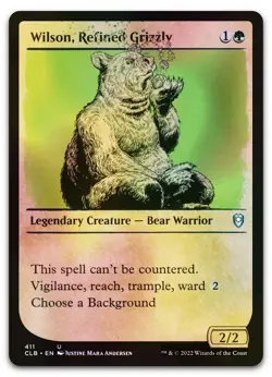 Wilson, Refined Grizzly (Showcase) #411 (Foil) (NM) Baldur's Gate CLB Magic MTG - Image 1