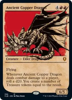 Ancient Copper Dragon (Showcase) NM #396 Commander Legends MTG - Image 1