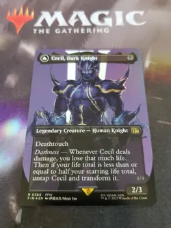 Mtg. Cecil, Dark Knight. Foil Borderless. Final Fantasy. Pack Fresh - Image 1
