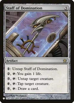 Staff of Domination The List LP MTG - Image 1