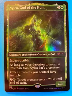 MTG 1x FOIL Nylea, God of the Hunt 80 Secret Lair Drop Magic the Gathering x1 NM - Image 1