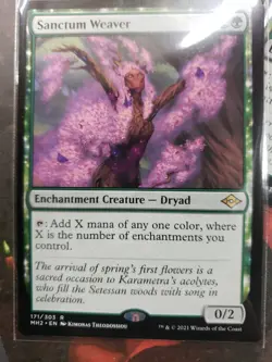 Sanctum Weaver - Modern Horizons 2 MTG NM-M Unplayed MTG Pack to Sleeve - Image 1