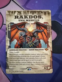Rakdos, the Muscle (Showcase) [Outlaws of Thunder Junction] Near Mint - Image 1