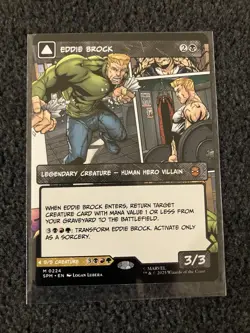 Magic MTG - Eddie Brock / Venom (0224) - (Borderless) Marvel's Spider-Man - Image 1
