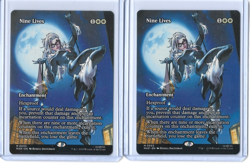Magic the Gathering Spider-man Full Art Non-Foil Borderless NINE LIVES 2x LOT - Image 1