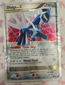 Dialga Lv.X ~DP17 - Damaged Holo Black Star Promo Pokemon Card-See Pics - Image 1