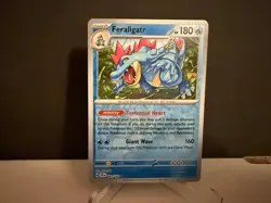 Feraligatr 041 2024 Pokemon Temporal Forces Reverse Holo Rare Card NM+ - Image 1