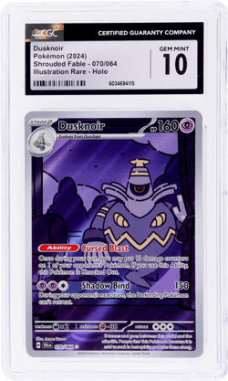 2024 Pokemon Scarlet and Violet Shrouded Fable Dusknoir CGC 10 - Image 1