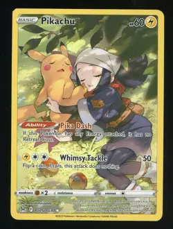 Pokemon TCG Pikachu Trainer Gallery TG05/TG30 Lost Origin Sword & Shield - Image 1